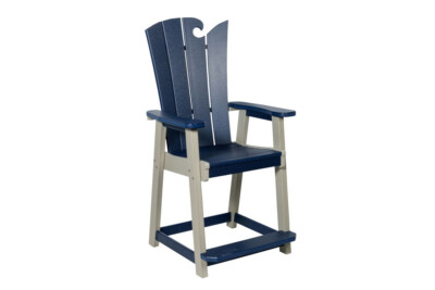 OceanWavz Counter Chair, Poly - Amish Crafted