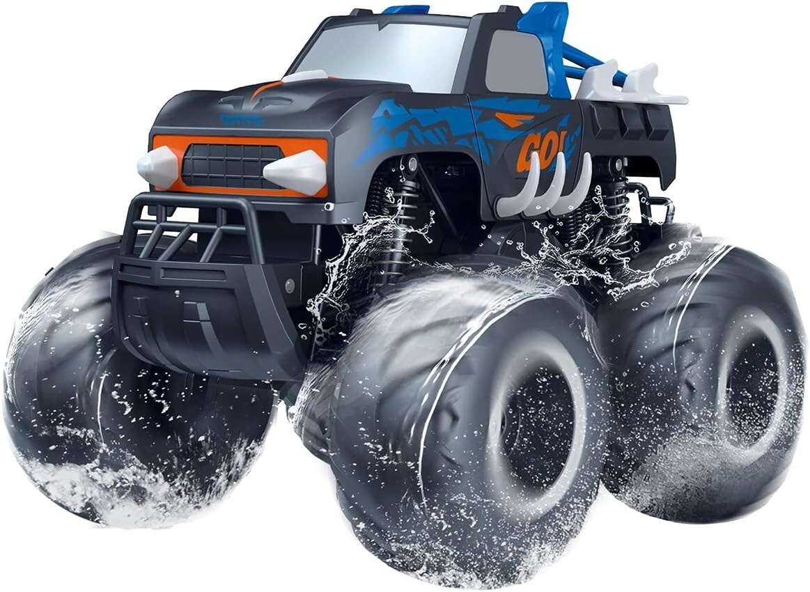 1:16 Waterproof Remote Control Monster Truck - All Terrain Fun for Kids