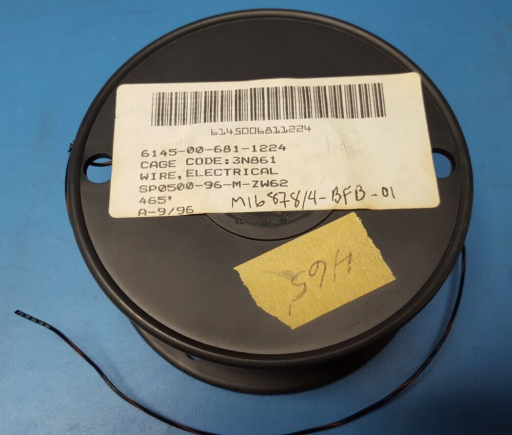 (465 FT) Electrical Hookup Wire, 7conductor Copper core, 22AWG, 6145-00-681-1224