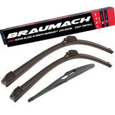 Front Rear Wiper Blades for Renault Captur J5 Hatchback 1.2 TCe 120 2013-2018