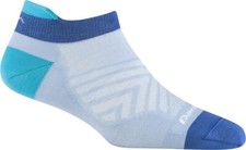 USA DARN TOUGH 1043 Sky Women's Run No Show Tab Ultra-Light Running Sock Run