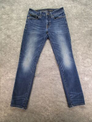 American Eagle Jeans mens 28x30 Skinny Blue Denim Cotton blend 10928