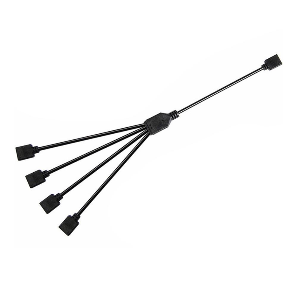 1 to 4 4pin Extension Cable 30cm Motherboard RGB LED Splitter Cable for ASUS/MSI eBay