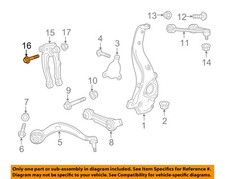 GM OEM 13-24 Corvette Rear Suspension Suspension Components-Shock Bolt 11589278