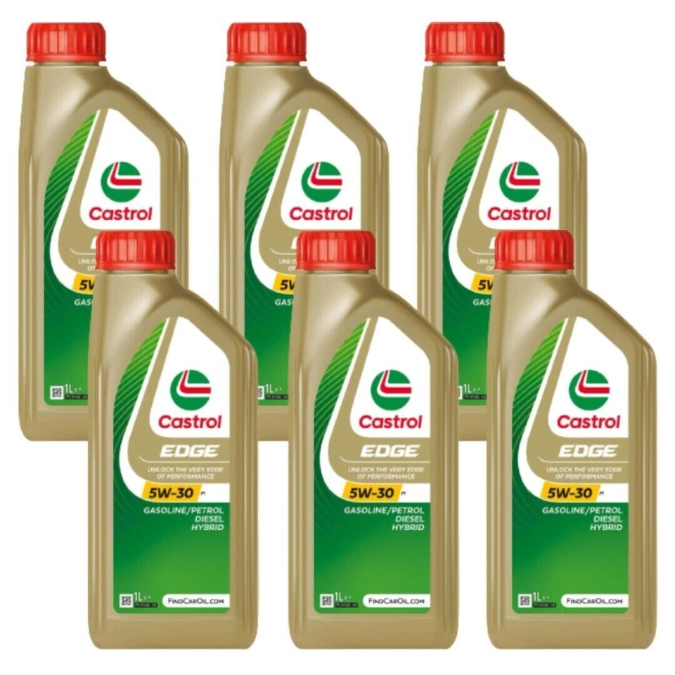 6 LITRI OLIO MOTORE CASTROL EDGE 5W30  LONGLIFE M FULL SYNTHETIC 15F6DA