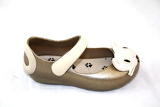 TODDLER 30901 MINI MELISSA ULTRAGIRL II SP 03733 GOLDEN GLITTER FLAT SHOE BABYS