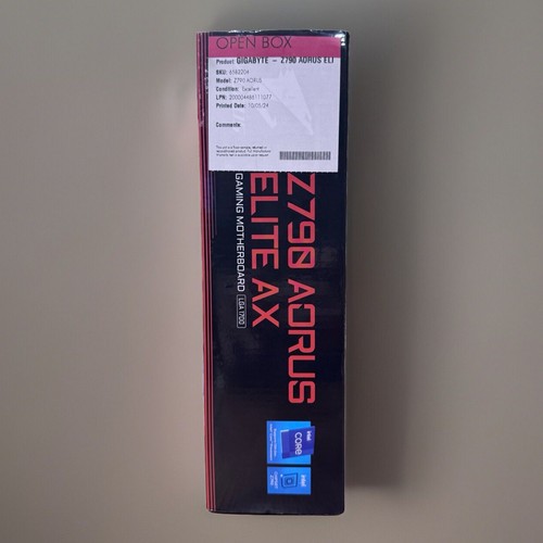 GIGABYTE Z790 AORUS ELITE AX LGA 1700 -READ DESCRIPTION - Picture 19 of 20