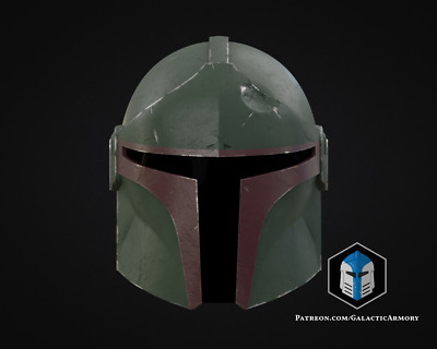 Mittelalter Boba Fett Helm - Galaktische Waffenkammer - DIY - bemalt