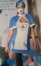 Ladies Sexy Wild Designs Wet Look 4 Piece Nurse Outfit