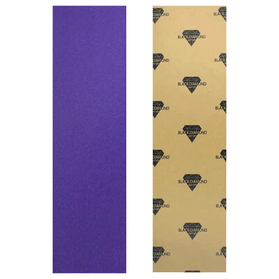 Black Diamond Grip Longboard Skateboard Griptape Sheet Purple 10" x 48"