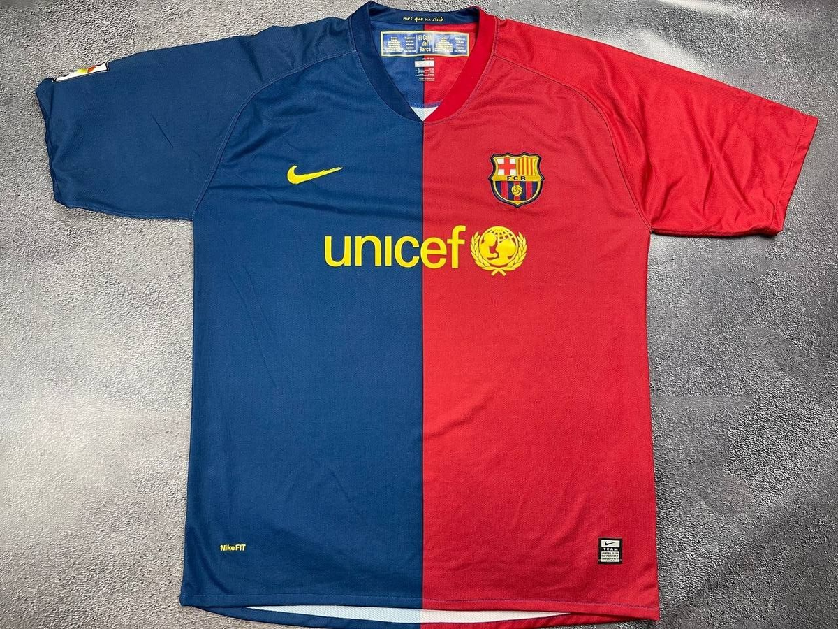 FC Barcelona Nike 08-09 ホームユニフォーム メッシ FC Barcelona 2008/09 Home Jersey Nike Messi #10 Youth XL | eBay
