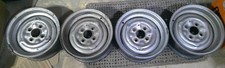 Lotus Cortina Mk 2 ? 13 x 5 1/2 J 5.5" Three Rivet Steel Wheel Rim Set (4) Used
