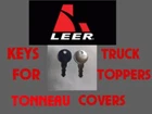 LEER J327-J375 SET OF 2 KEYS BAUER CENTURY TRUCK TOPPER TONNEAU COVER FREE SHIP