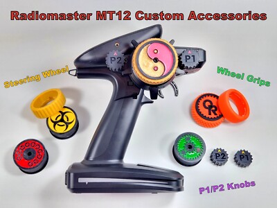Radiomaster MT12 Custom Remote Control Parts, Steering Wheel, Grip, Knobs