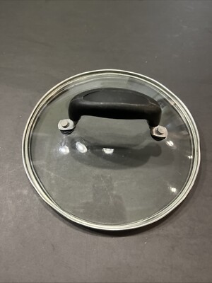 Kitchen Essentials by Calphalon Glass Pot Pan Skillet Lid  6 5/8'' ID 7'' W Dimple
