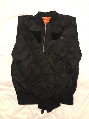 Alpha Industries Flight Jacket Mens Size (XS) Reversible Black