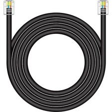 CAT5 / CAT5e RJ11 Data Cable DSL Cable 50ft Hight-Speed DSL Modem Cable Twist...