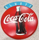 Vintage “Always Coca Cola” Hard Plastic Signage Size Large 21”x19”x1.5”
