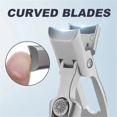 2024 Tagliaunghie Ultra Affilato Acciaio Apertura Ganascia Larga Anti Splash Portatile NUOVO