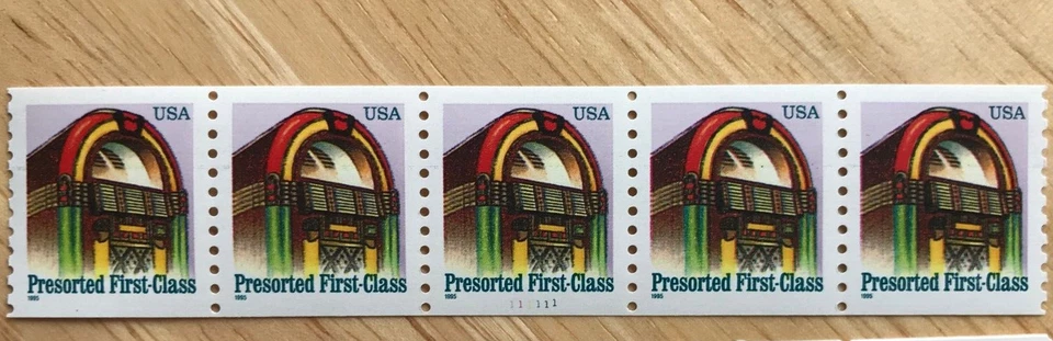 SCOTT #2911 & 2912 JUKE BOX - PRESORTED FIRST CLASS - PNC5  MNH - Image 2 of 4