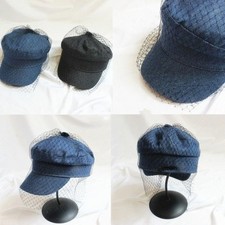 Femme Jeans Coton Violoniste Casquette Chapeau Toile Vintage Vendeur de Journaux