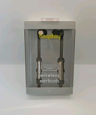 NEW, In Box heyday  Wireless Bluetooth 5.0 Earbuds, Black And Light Gold