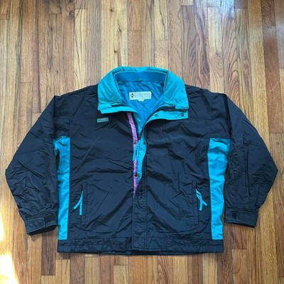 Vintage Columbia Bugaboo Puffer Full Zip Jacket Zipper Pockets Radial Sleeves L