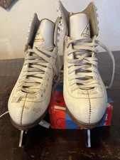 Jackson Ultima Excel Figure Ice Skates for Women/Girl, Size 5 Women's - White