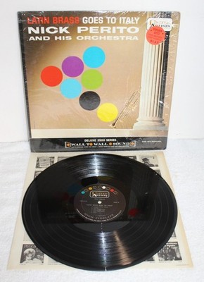 Nick Perito Latin Brass Goes To Italy ~ 1961 United Artists Used Shrink LP VG+