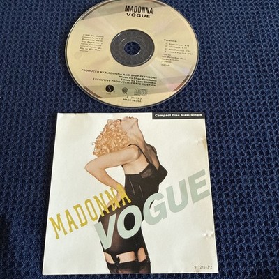 Madonna Vogue CD Maxi Single ORIGINAL USA PRESS! 1990 Sire/Warner 9 21513-2 OOP!
