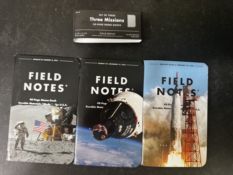 Field Notes Three Missions Limited Edition 3-Pack (FNC-39). New & Unused