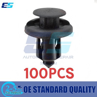 100X Clips Fastener Bumper Hood Fender Retainer 10mm for Honda Accord Civic CR-V