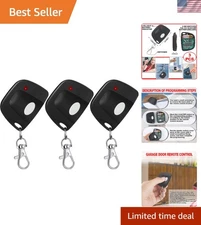 Secure 3-Piece Garage Remote Control Set - Compatible with Multicode 300MHz