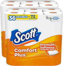 Scott Toilet Paper, 36 Rolls, 231 Sheets per Roll