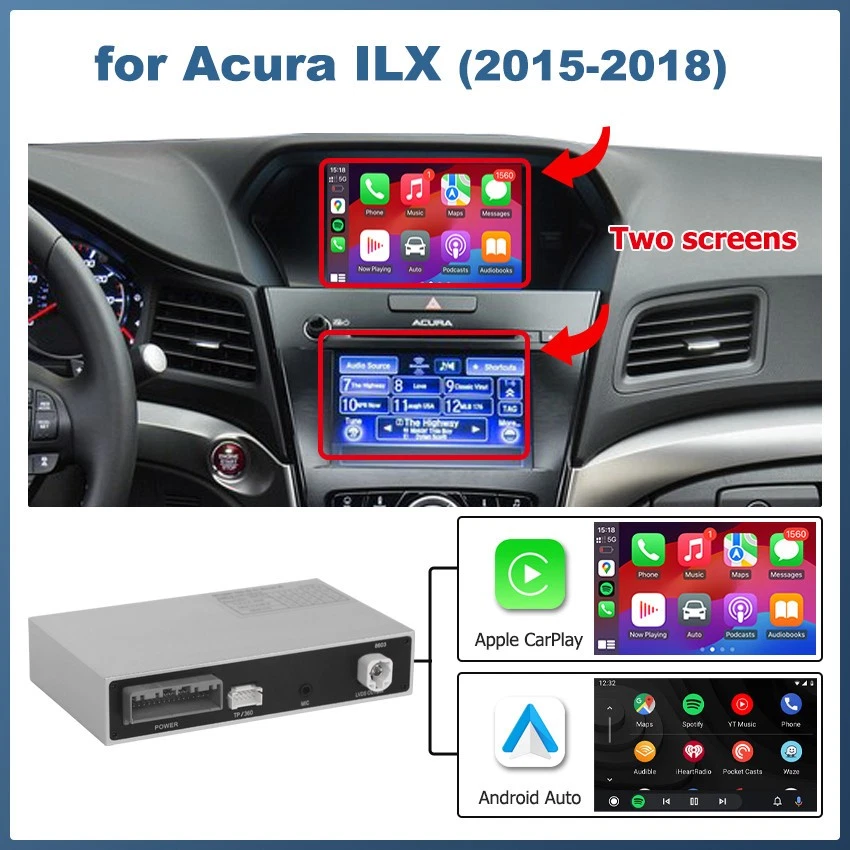 Kits de interfaz de actualización inalámbrica CarPlay Android Auto OEM para Acura ILX 2014-2018 Foto 2 de 4