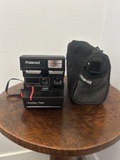 Polaroid One Step Flash Instant Camera Vintage With Strap And Bag.