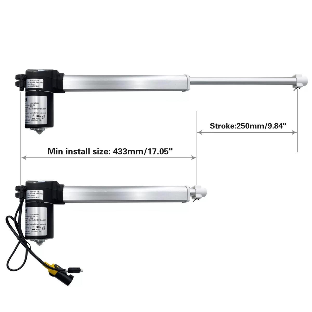 Power Recliner Lift Chair Motor Model KDYJT013 KDYJT013-105 Linear