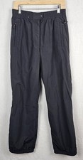 Vintage Obermeyer Womens Snowpants Ski Snowboard Black Sz 10 Utility Shell Pants