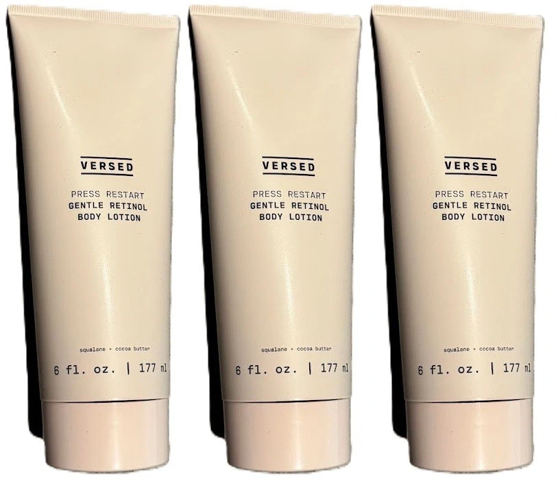 3-Pack Bundle | Versed Press Restart Gentle Retinol Body Lotion 6 fl. oz.|177ml