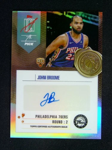 2025 Topps Signature Johni Broome Base (RAW)