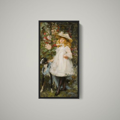 James Jebusa Shannon - Portrait of a Girl - Art Print on Paper or Canvas