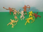 VINTAGE MARX 60MM STOCKADE INDIANS FORT APACHE PLAYSET
