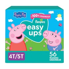 Easy Ups Girls' Disposable Training Underwear - 4T-5T - 56ct