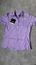 Image of Craghoppers Size 12 Womens Lilac SolarShield Travel Shirt Hiking Blouse NWT
