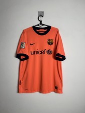 BARCELONA 2009-2011 AWAY JERSEY sz-L MEN SHIRT NIKE 355020-870 FOOTBALL SOCCER