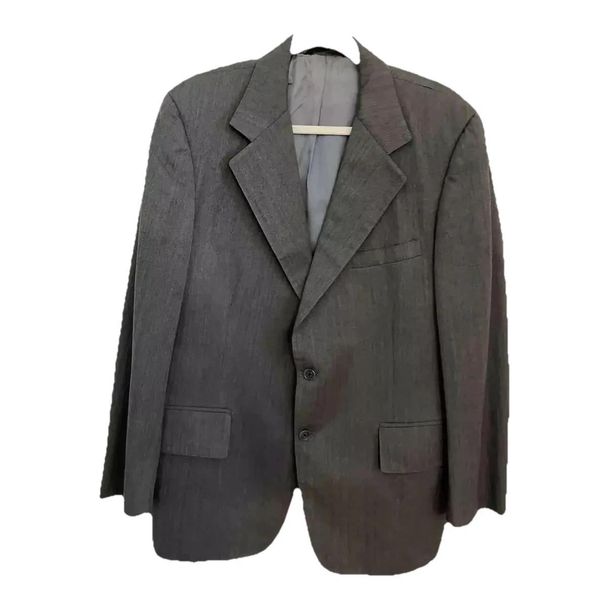 Y2k VTG T. I. Swartz Clothiers Sz 46 Sports Coat Men's Gray Grandpacore