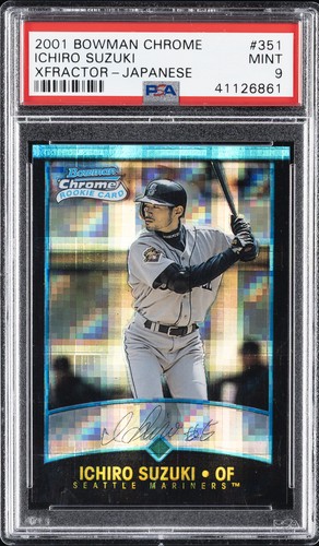 Ichiro Suzuki [Xfractor Japanese] #351 2001 Bowman Chrome card