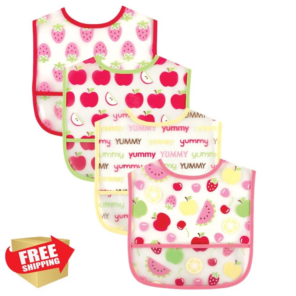 Luvable Friends Baby Bibs One Size Pink
