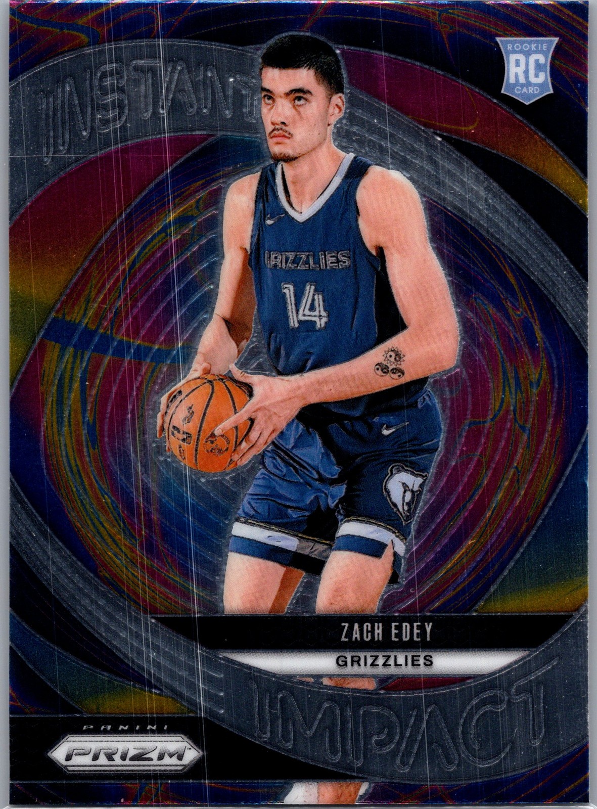 2024-25 Panini Prizm #25 Zach Edey Instant Impact
