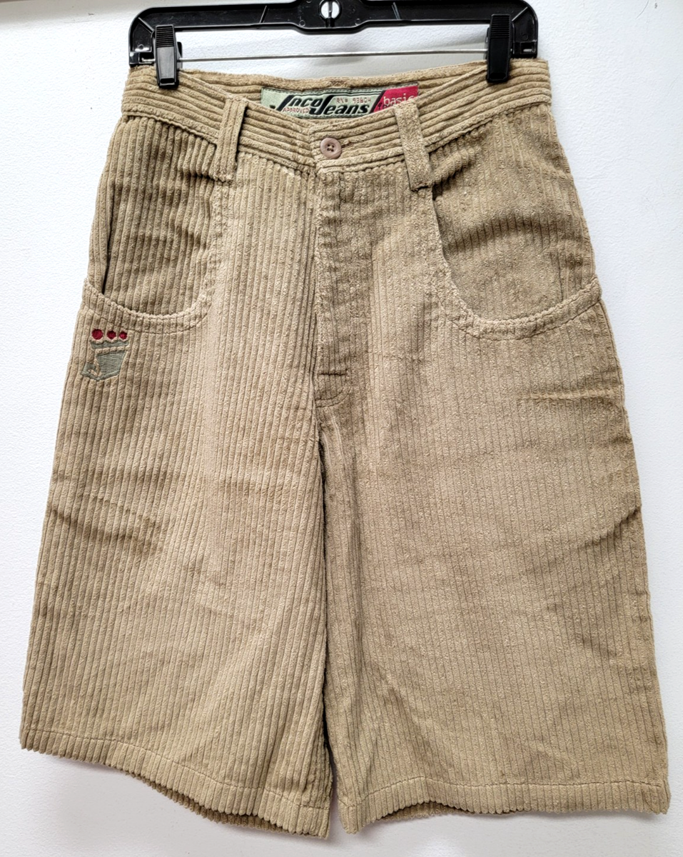 Vintage 90s JNCO Jeans Mens 29x13 Made In USA Khaki Corduroy Baggy